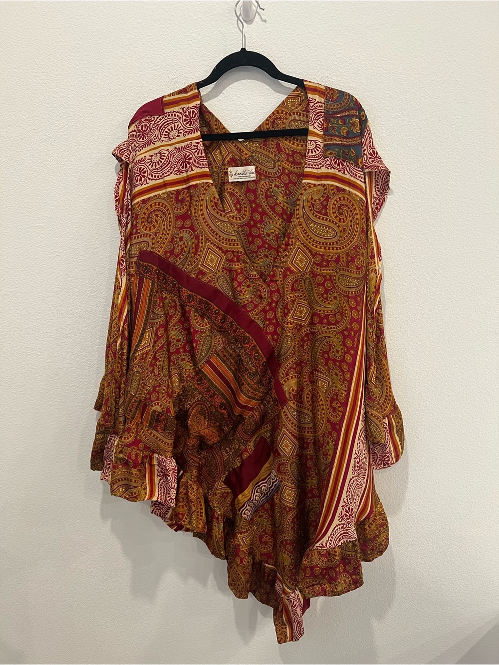 Kantha Bae Poncho Top one size resort boho travel vacation yoga whimsical